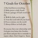 7 Goals for October