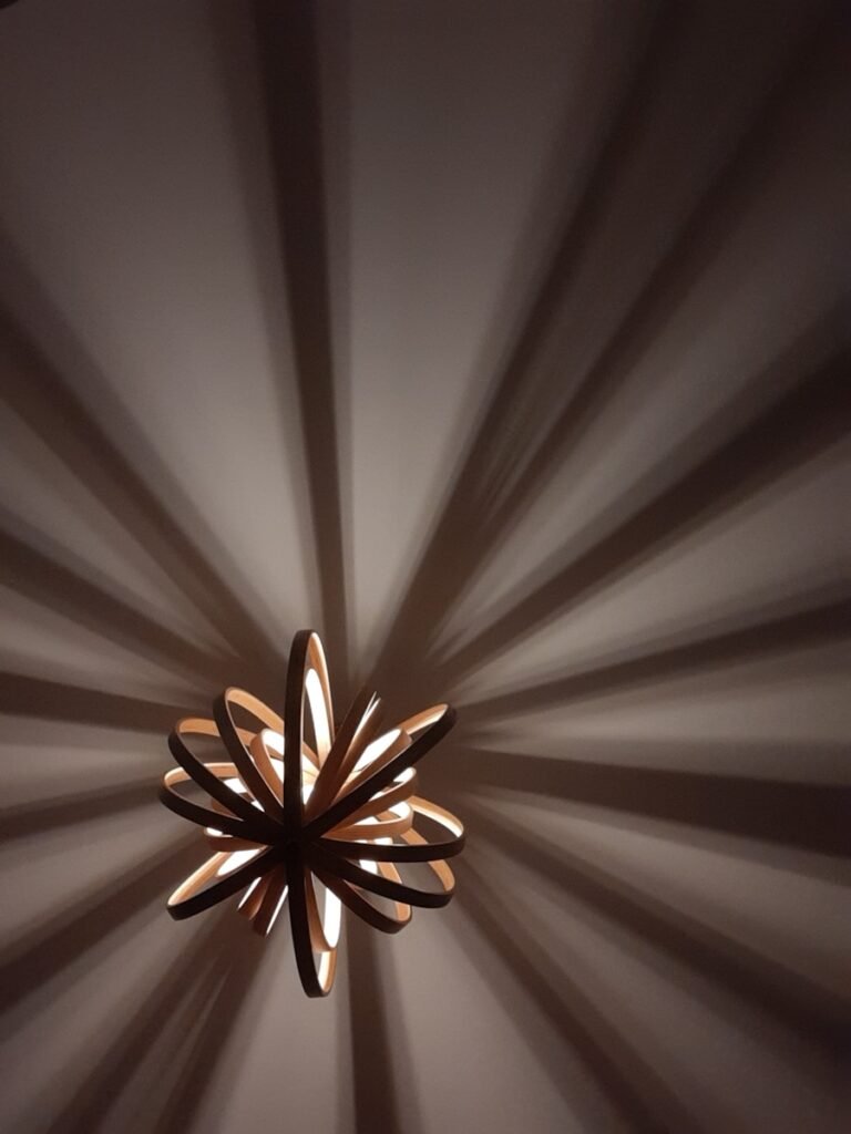 a star on a ceiling