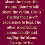 How Abusers Shift Blame and Survivors Reclaim Truth