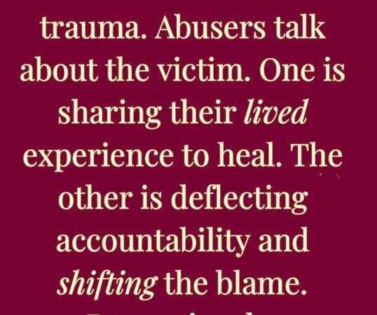 How Abusers Shift Blame and Survivors Reclaim Truth